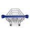 Shopping trolley, empty cart first person view