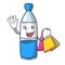 Shopping water bottle character cartoon