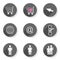 Shopping web world people flat modern icon set