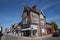 Shops on The Butter Market in Thame, Oxfordshire, UK