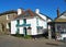 Shops in the fishing village of Mousehole in Cornwall, England