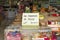 Shops selling Turkish sweets on the Anatolian coast.