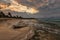 At the shore of the Atlantic ocean in anticipation of sunset, Cuba