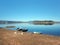 Shore, boats and Slanica Island