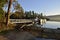 Shore rocks in front of the wharf at Conover Cove, Wallace Island, Gulf Islands, British Columbia