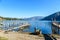 Shore of San Lucas Toliman - village at lake Atitlan, Department of Solola in Guatemala