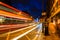 Shoreditch High Street in London, UK, at night