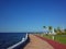 The shorefront promenade of Campeche in Mexico