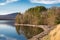 Shoreline of the Ashokan Reservoir taken during the golden hour.