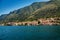 Shoreline of the Bay of Kotor in Montenegro