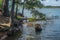 Shoreline erosion at the lake