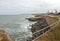 Shoreline erosion in Southern California.