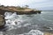 Shoreline erosion in Southern California.