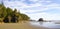 Shoreline at Low Tide Second Beach Olympic National Park