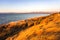 Shoreline Park under the sunset light, Mountain View, San Francisco bay area, California