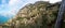 Shoreline of the scenic Amalfi coast from the path of the Gods, Southern Italy