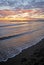 Shoreline at sunset, Marbella, Spain.