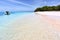 Shoreline of an uninhabited atoll at the Maldives islands