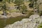 On the shores of Lac Achard, a preserved mountain lake near Chamrousse