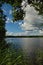 On the shores of Lake Chernoe in the vicinity of the town of Pokrov