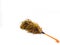 The short Chicken feather cleaner tool with orange of hook handle