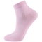 Short pink female sock, on a white background