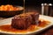 short ribs receiving a brushing of hot sauce and smoked paprika glaze