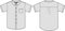 Short-sleeve button shirts template illustration / gray