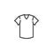 Short sleeve t-shirt line icon