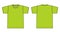 Short-sleeve t shirts template illustration / lime green