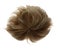 Short straight Wig hair style fly fall explosion. Dark Brown man woman wig hair float in mid air. Straight brown blonde wig hair