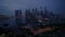 Short timelapse of the Singaporean skyline at Night