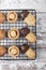 Shortbread cookie assortment on the pastry lattice