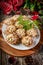 Shortbread muffins stuffed with tuna paste
