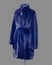 Shortened mink coat with belt and stand-up collar, for the catalog