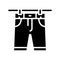 shorts drying outdoor glyph icon vector illustration