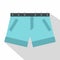 Shorts icon, flat style