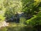 Shosenkyo Gorge in fresh green in Kofu, Yamanashi, Japan