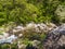 Shosenkyo Gorge in fresh green in Kofu, Yamanashi, Japan