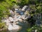 Shosenkyo Gorge in fresh green in Kofu, Yamanashi, Japan