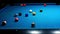 The Shot against the designated ball of billiard in a game of billiards
