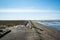 Shot of the beach on the Wadden Sea coast in Neuharlingersiel in summer