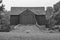 Shot of a black an white Pennsylvanian barn