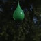 Shot Breaking Water Filled Green Balloon