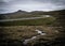 Shot capturing the nature of the Faroe Islands, the mountains, and the meadows