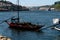 A shot of douro river with rabelo boat, Porto, Portugal