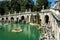 Shot of the fountain of Aeolus at Caserta Royal Palace,   Campania, Italy