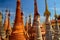 Shot of Indein Pagodas, Inle Lake, Myanmar