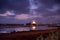 Shot of  the lagoon of Stagnone, Marsala, Sicily