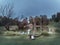 Shot of the Lambro Park lake in Milan in autumn